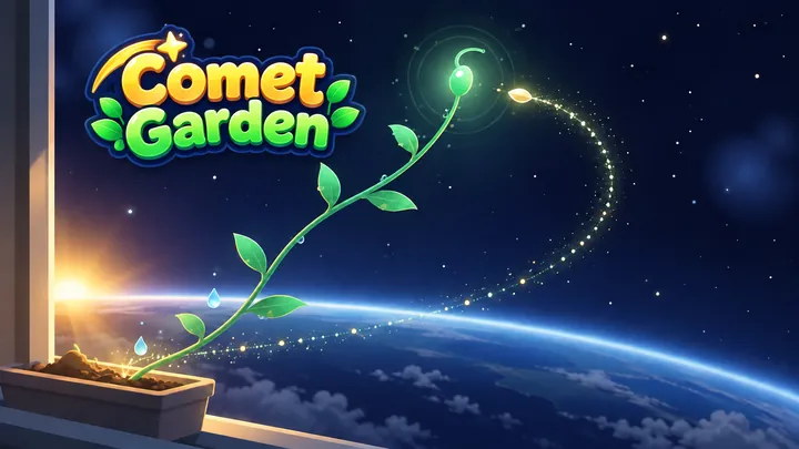 Comet Garden title art