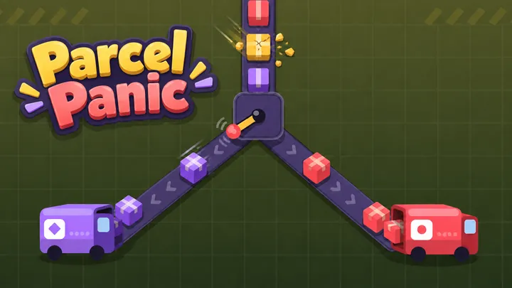 Parcel Panic title art