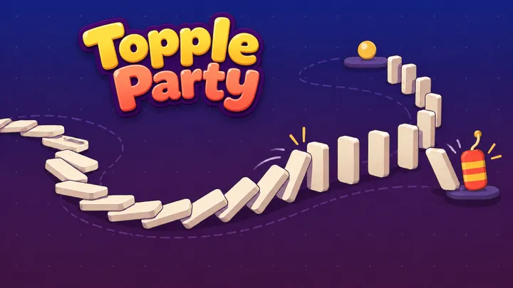 Topple Party title art