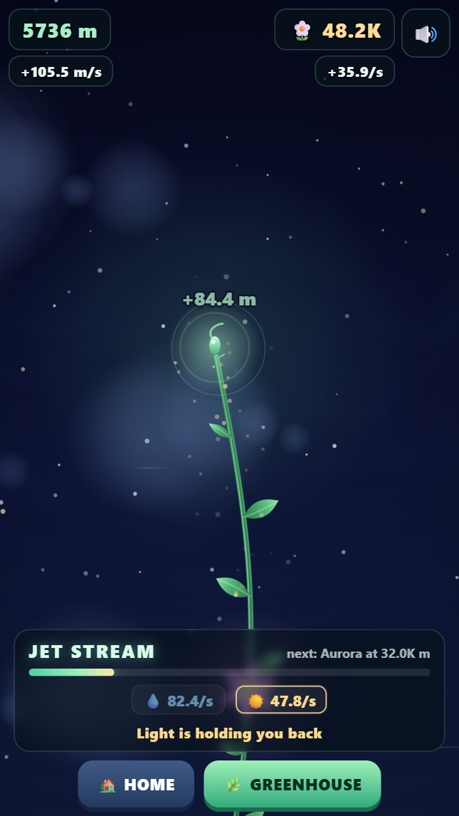 Comet Garden gameplay screenshot
