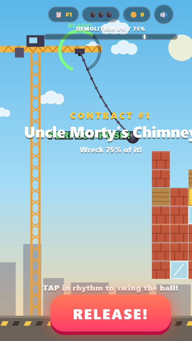 Kaboom Crane gameplay screenshot